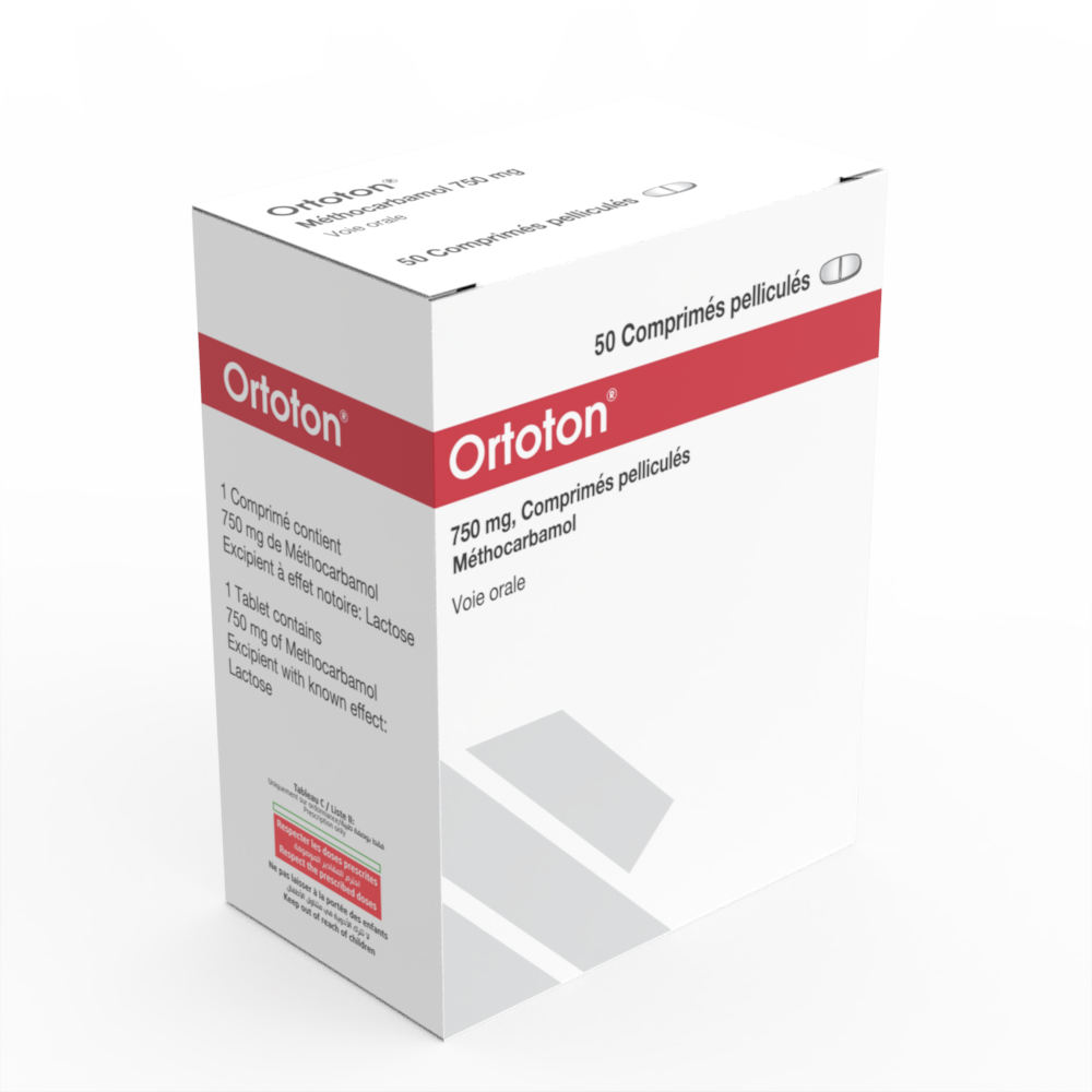 ORTOTON 750 MG FILM-COATED TABLETS BOX OF 50